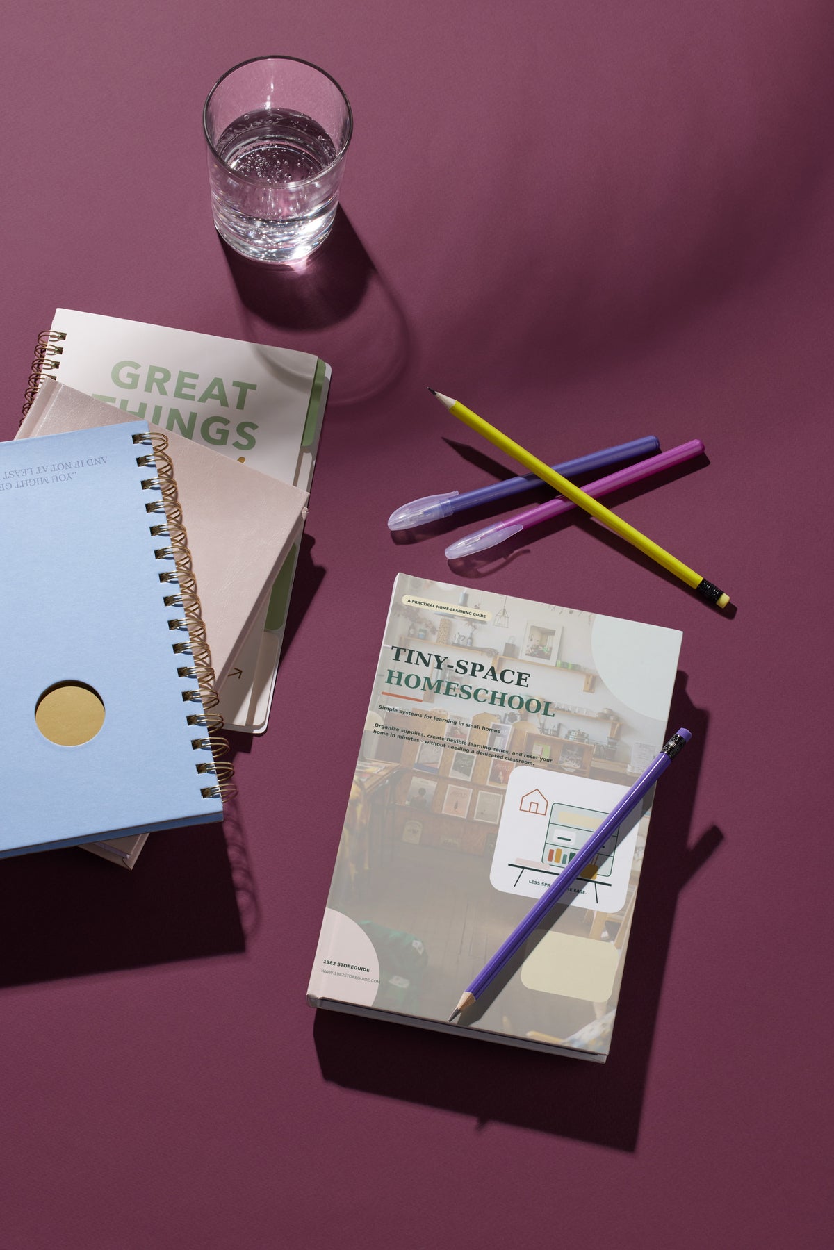Tiny-Space Homeschool: Minimalist Organization Guide | A4 PDF