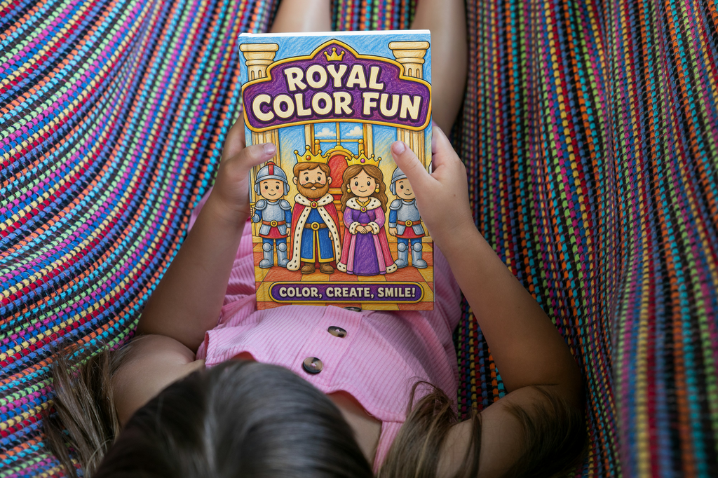 Royal Color Fun: A Magical 10-Page Printable Coloring Book for Toddlers