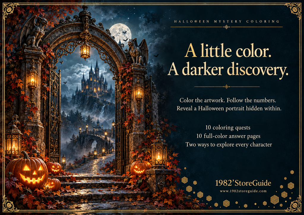 Halloween Color by Number Mystery Adventure | Printable Coloring Book