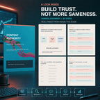 Content Authority guide preview showing the real cover and four interior pages about trusted authority, evidence-based content, human-AI workflows, and measuring trust signals.