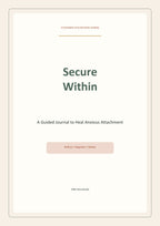 Anxious Attachment Recovery Journal | Secure Attachment Workbook PDF
