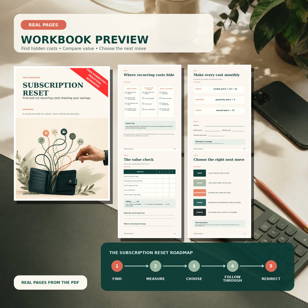 Free Subscription Reset Workbook