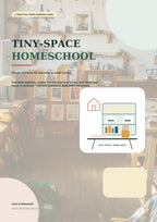 Tiny-Space Homeschool: Minimalist Organization Guide | A4 PDF