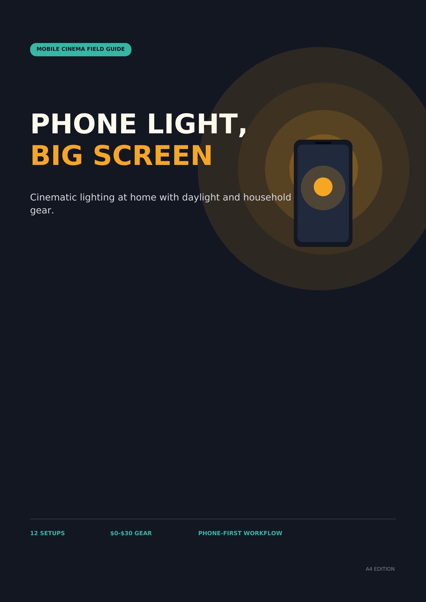 Phone Light, Big Screen | DIY Mobile Cinema Lighting Guide